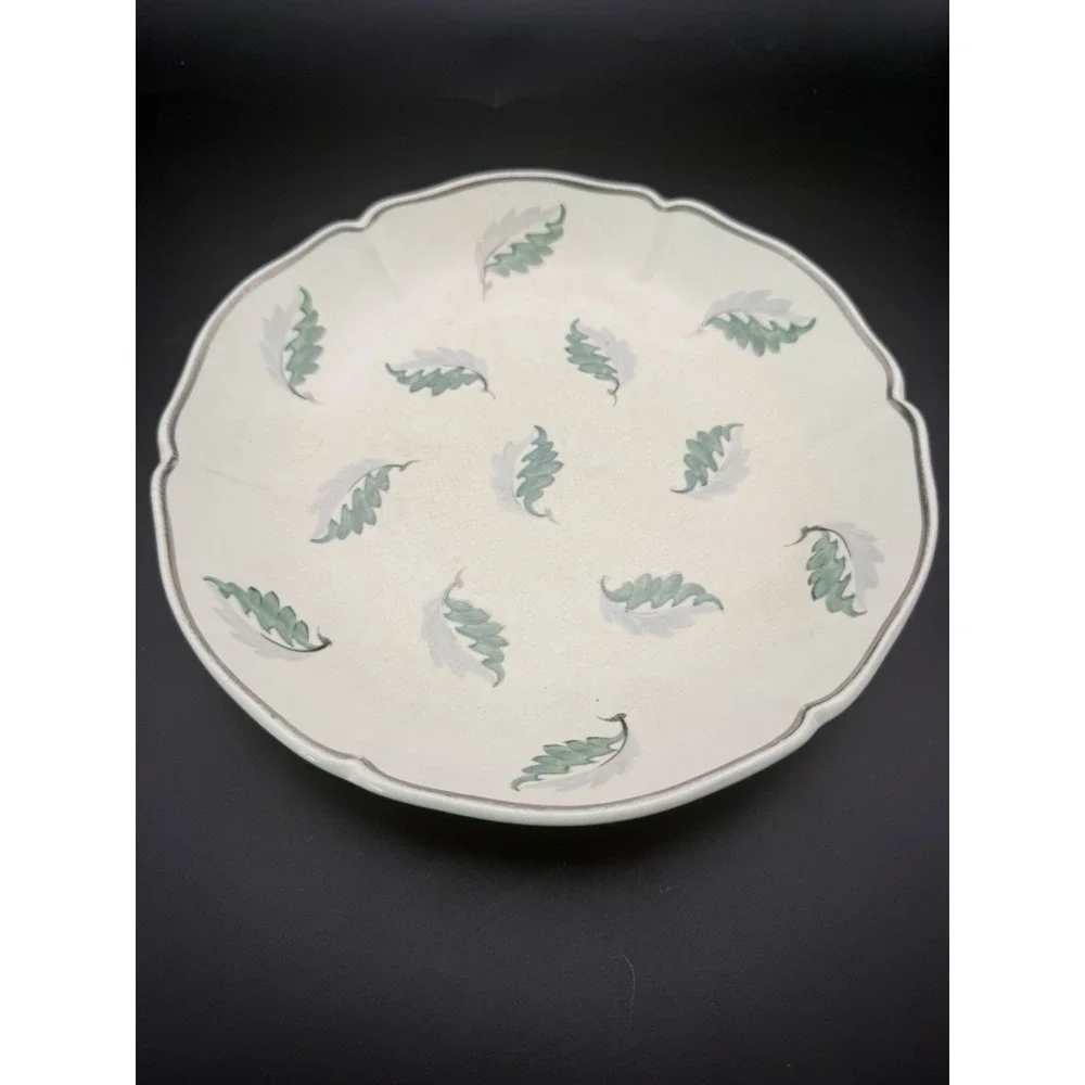 Wedgwood Moonstone Millicent Taplin Falling Leaves Bowl c1930 Art Deco 8.5